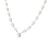 18k White Gold 10.17ctw Pear Shape Diamond Drop Necklace