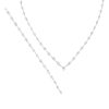 18k White Gold 10.17ctw Pear Shape Diamond Drop Necklace