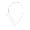 18k White Gold 10.17ctw Pear Shape Diamond Drop Necklace