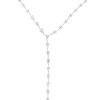 18k White Gold 10.17ctw Pear Shape Diamond Drop Necklace