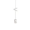 18k White Gold 0.51ctw Diamond LOVE Dangle Drop Necklace