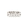 18k White Gold 6.26ctw Oval Cut Diamond Eternity Band
