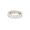 18k White Gold 6.26ctw Oval Cut Diamond Eternity Band