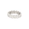 18k White Gold 6.26ctw Oval Cut Diamond Eternity Band