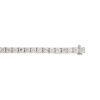 14k White Gold 13.45ctw Round Brilliant Diamond Tennis Bracelet