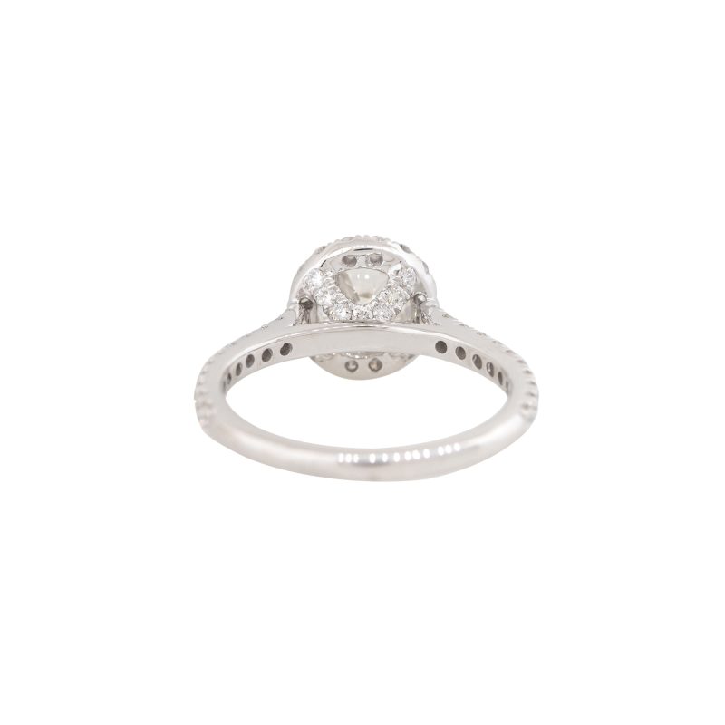 GIA Certified 14k White Gold 1.84ctw Old Euro Cut Diamond Engagement Ring
