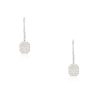18k White Gold 2.2ctw Multi-Shape Diamond Drop Earrings