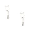 18k White Gold 2.2ctw Multi-Shape Diamond Drop Earrings