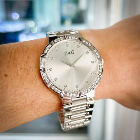 Piaget 1030490 Dancer XL 18k White Gold 38mm Diamond Watch