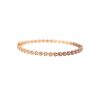 18k Rose Gold 0.85ctw Hearts Pave Diamond Bangle Bracelet
