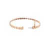 18k Rose Gold 0.85ctw Hearts Pave Diamond Bangle Bracelet