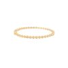 18k Yellow Gold 0.85ctw Hearts Pave Diamond Bangle Bracelet