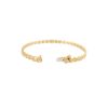 18k Yellow Gold 0.85ctw Hearts Pave Diamond Bangle Bracelet