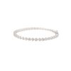 18k White Gold 0.85ctw Hearts Pave Diamond Bangle Bracelet