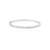 18k White Gold 0.85ctw Hearts Pave Diamond Bangle Bracelet