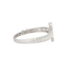 18k White Gold 4.88ct Baguette & Round Brilliant Cut Diamond Bypass Cuff Bracelet