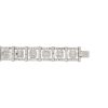 18k White Gold 19.67ct Mosaic Diamond Square Station Bracelet