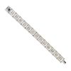 18k White Gold 19.67ct Mosaic Diamond Square Station Bracelet