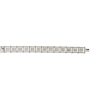 18k White Gold 19.67ct Mosaic Diamond Square Station Bracelet