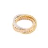 18k Tri-Color Gold 1.84ctw Diamond Rolling Ring