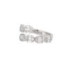 18k White Gold 1.96ctw Diamond Mosaic Bypass Ring