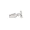 18k White Gold 1.96ctw Diamond Mosaic Bypass Ring