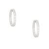 18k White Gold 4.61ctw Diamond Multi-Shape Hoop Earrings