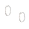 18k White Gold 4.61ctw Diamond Multi-Shape Hoop Earrings