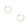 18k Yellow Gold 4.24ctw Round Brilliant cut Diamond Inside-Out Hoop Earrings