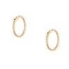 18k Yellow Gold 4.24ctw Round Brilliant cut Diamond Inside-Out Hoop Earrings