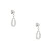 18k White Gold 1.77ctw Round Brilliant Diamond Tear-Drop Shape Earrings