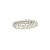 14k White Gold 2.40ctw Round Brilliant Diamond 3/4 Wedding Band - Image 4