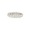 14k White Gold 2.40ctw Round Brilliant Diamond 3/4 Wedding Band - Image 3