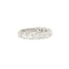 14k White Gold 3.13ctw Round Brilliant Diamond 3/4 Wedding Band 