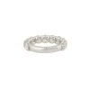 14k White Gold 3.13ctw Round Brilliant Diamond 3/4 Wedding Band 