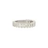 14k White Gold 2.92ctw Emerald Cut Diamond 3/4 Wedding Band - Image 4