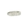 14k White Gold 2.92ctw Emerald Cut Diamond 3/4 Wedding Band - Image 5