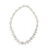 18k White Gold 30ctw Large Mosaic Set Diamond Necklace