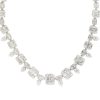18k White Gold 30ctw Large Mosaic Set Diamond Necklace