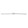18k White Gold 6.96ctw Mosaic Diamond Station Bracelet