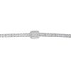 18k White Gold 6.96ctw Mosaic Diamond Station Bracelet