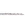 18k White Gold 6.96ctw Mosaic Diamond Station Bracelet
