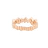 18k Rose Gold 0.67ctw Baguette Cut Diamond Ribbed Ring