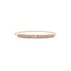 18k Rose Gold 1.87ctw Pave Diamond Ribbed Bangle Bracelet