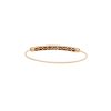 18k Rose Gold 1.87ctw Pave Diamond Ribbed Bangle Bracelet