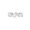 18k White Gold 1.28ctw Mosaic Diamond Station Ring