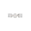 18k White Gold 1.28ctw Mosaic Diamond Station Ring