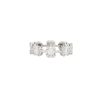 18k White Gold 1.28ctw Mosaic Diamond Station Ring