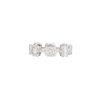 18k White Gold 1.28ctw Mosaic Diamond Station Ring