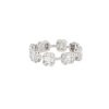 18k White Gold 1.28ctw Mosaic Diamond Station Ring